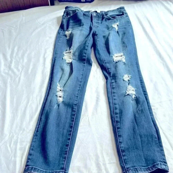 Kancan distressed denim jeans size 29 stretch - Picture 1 of 7